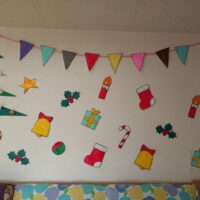 12月のちぎり絵の作品パート①